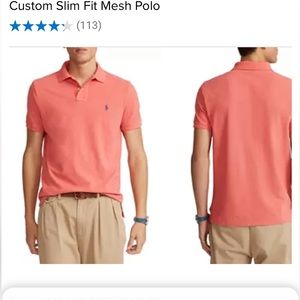 Ralph Lauren Coral Short Sleeve Men’s Polo